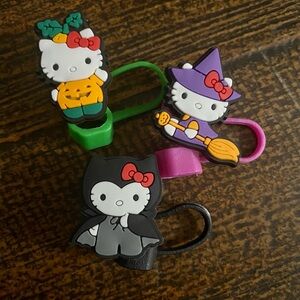 Hello Kitty Halloween Themed Straw Caps